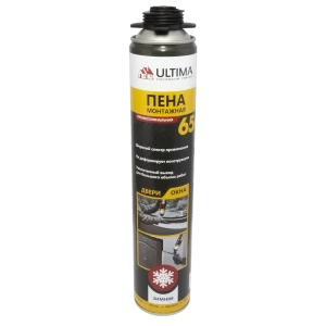 Пена монтажная пистолетная Ultima Pro 65 зима 820 мл