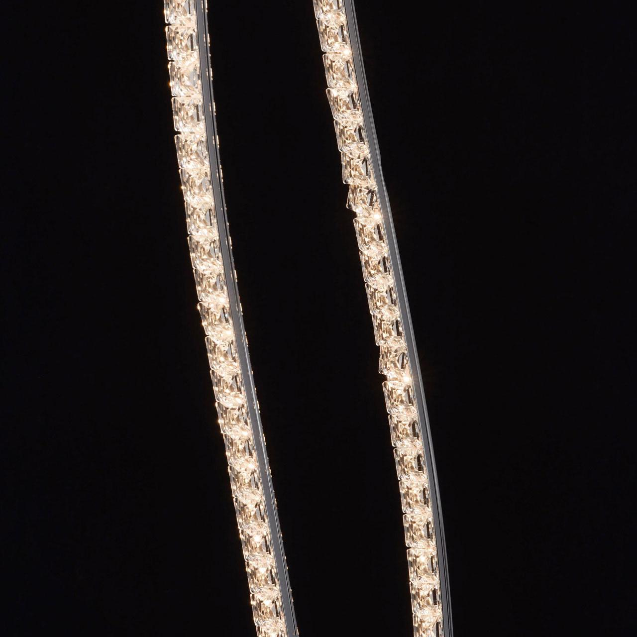 Торшер хрустальный 135х20 см хром De Markt Аурих 496042502 DE MARKT АУРИХ 00-3889405 Хром  - Вид №2