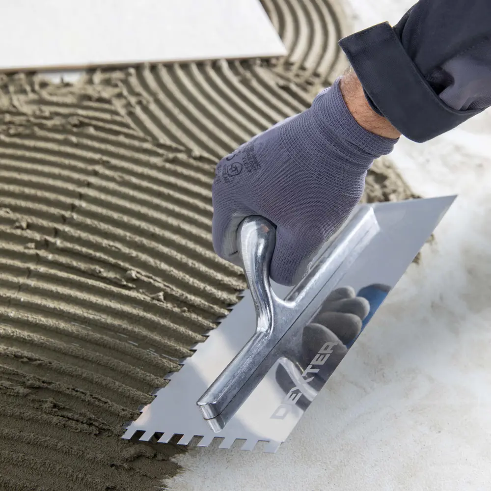 Гладилка зубчатая из нержавеющей стали Dexter AOTSS817 130x280 мм, зуб 8x8 мм STLM-2084549 - Вид №4