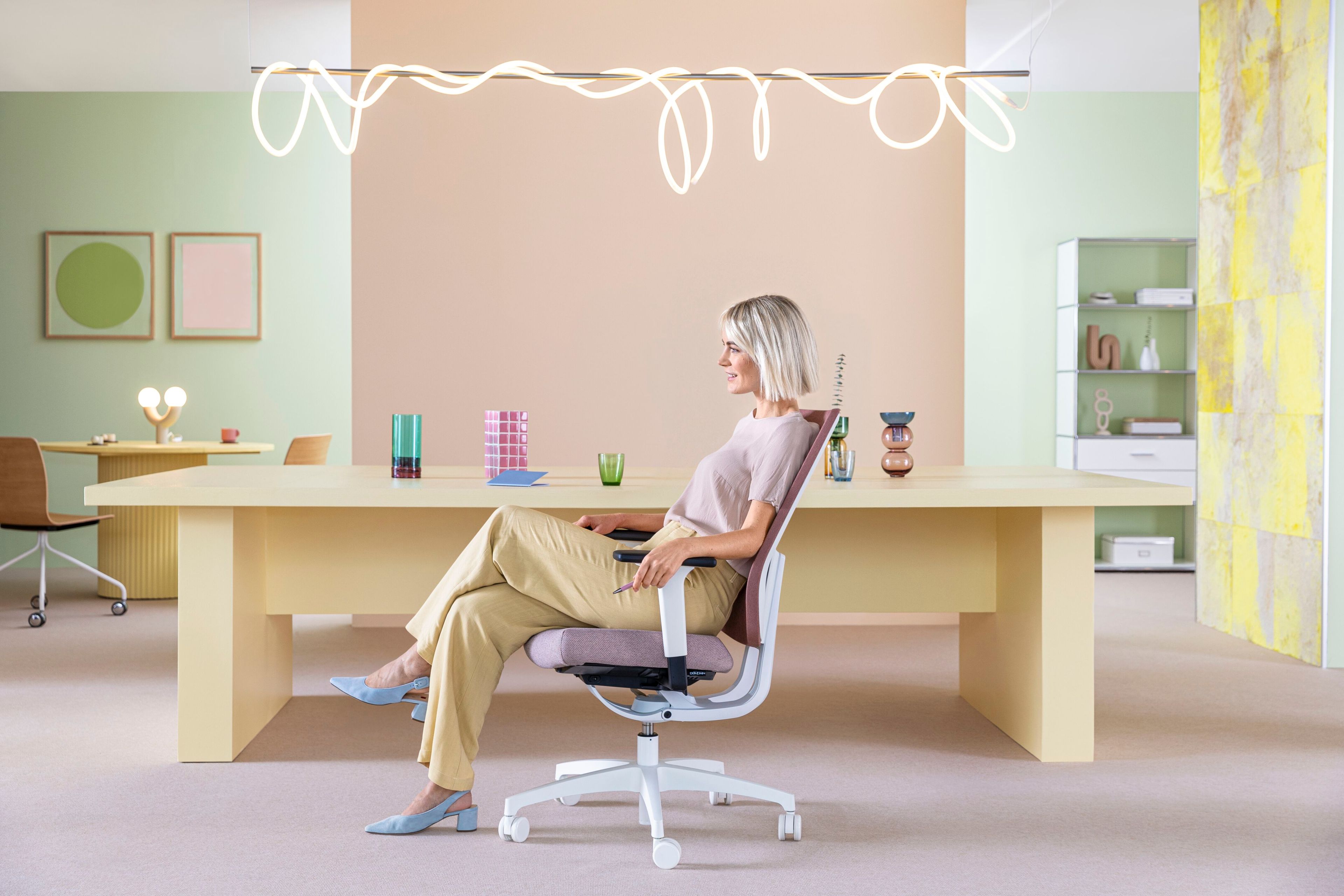 Офисное кресло с высокой спинкой Dauphin Indeed Automatic ARCH-00149804 - Вид №2