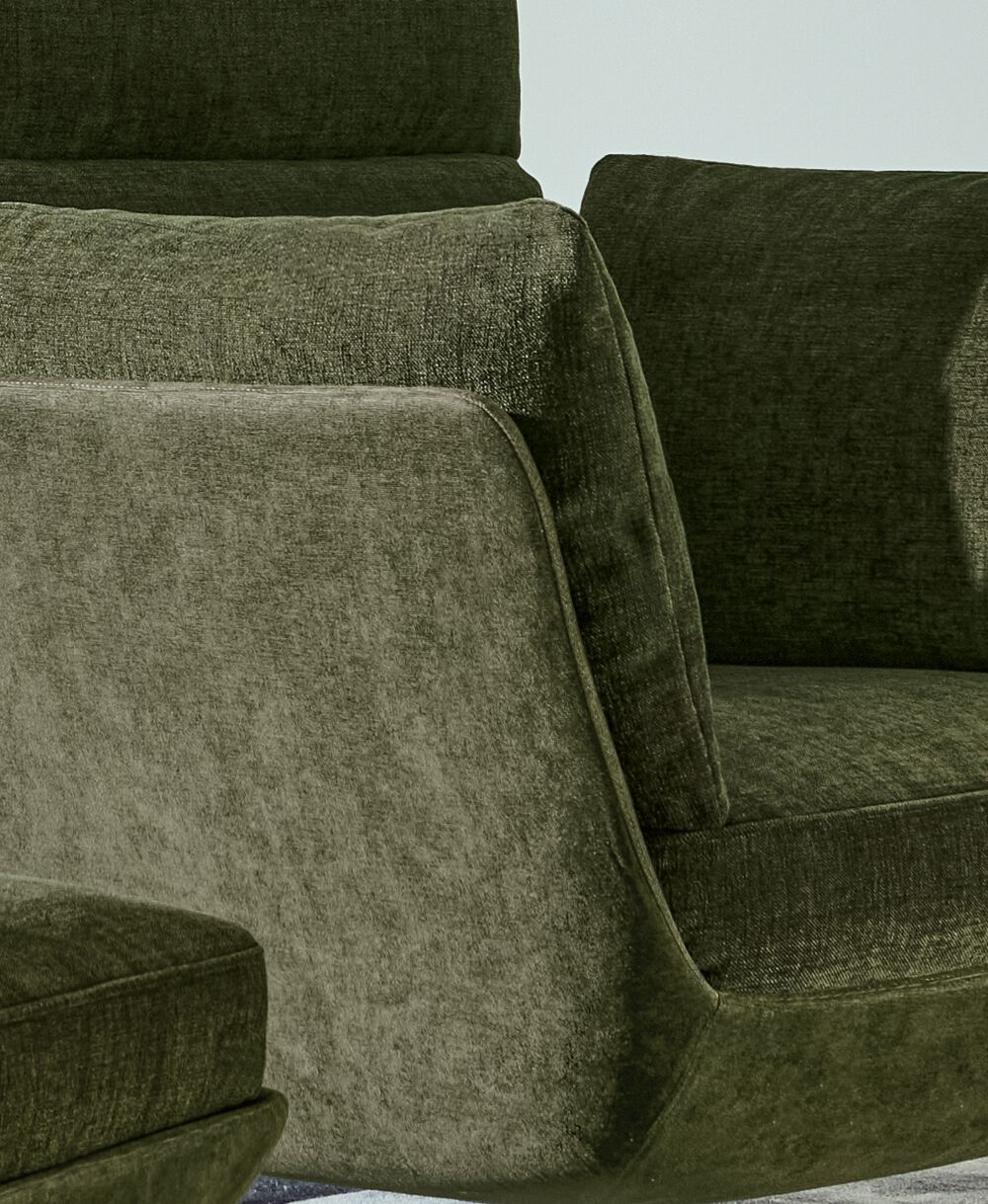 Тканевое кресло для ног с подлокотниками Twils Biggie ARCH-00130118 - Вид №1