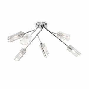 Светильник потолочный на 6 ламп хром Alma FR5097CL-06CH FREYA MODERN 00-3957017 Хром