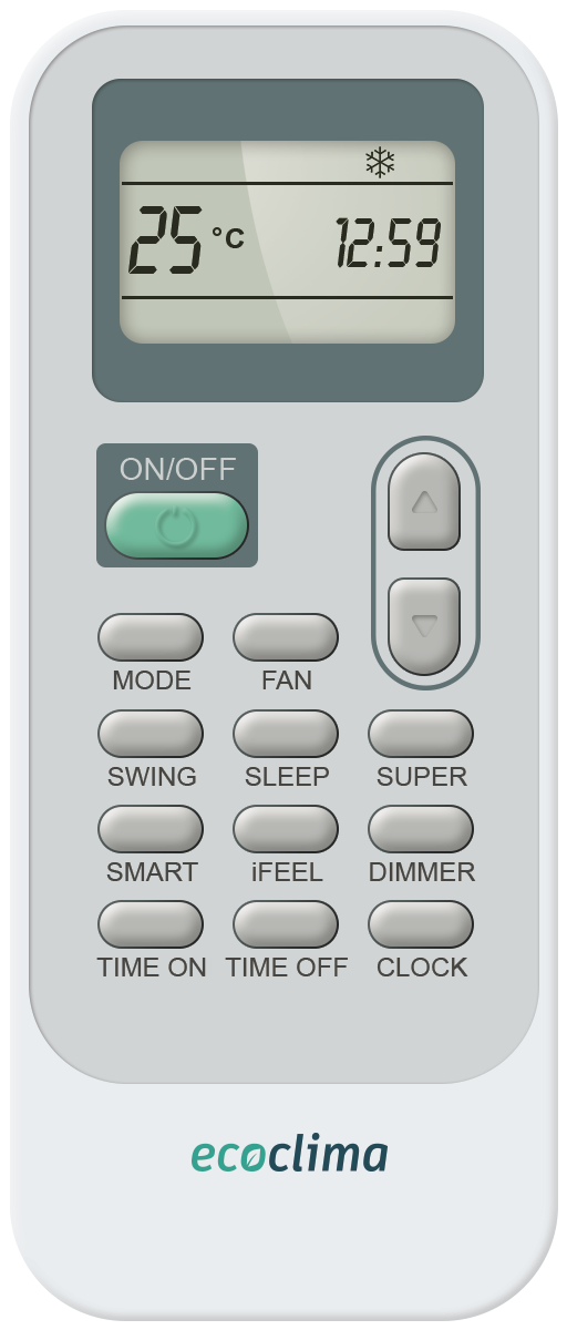 9092923 Кондиционер настенный сплит-система Ecoclima ECW-HE24/AA-4R2/EC-HE24/A-4R2 белый STDN-0094981 - Вид №2