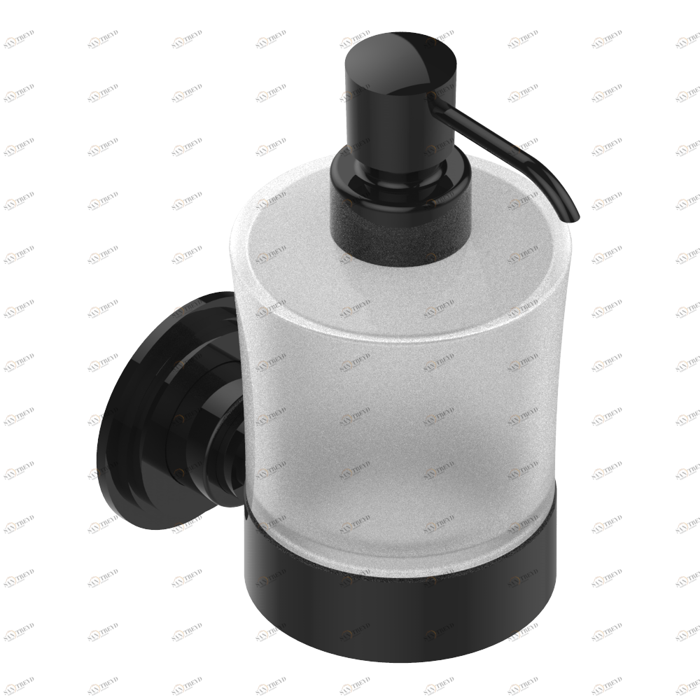 G2L-613 Дозатор для жидкого мыла настенный Thg-paris Faubourg - чёрный фарфор Покрытие PVD бронза G2L-613 CAT.F