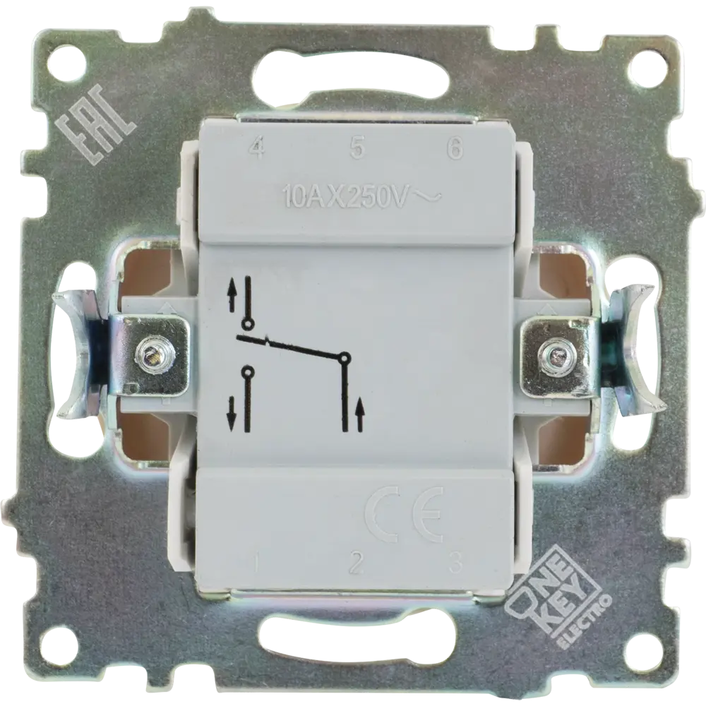 Выключатель проходной встраиваемый Onekey Florence 1 клавиша, цвет бежевый ONEKEYELECTRO STLM-2061984 - Вид №3