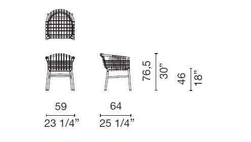 Стул из ротанга и каучукового дерева CAPPELLINI Lukis ARCH-00033368 - Вид №4