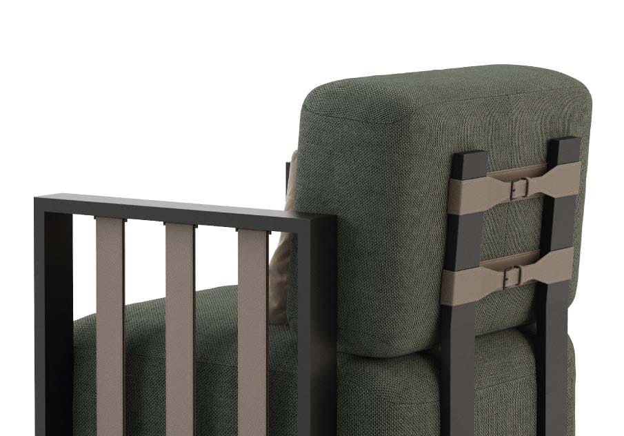 Тканевое кресло с подлокотниками Stylish Club His &amp ARCH-00119690 - Вид №5