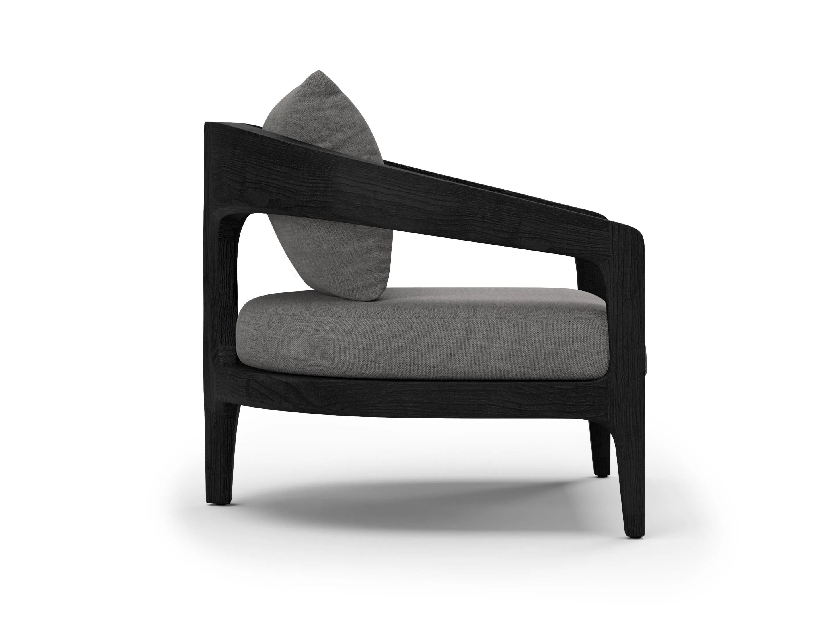 Тканевое садовое кресло с каркасом из тикового дерева SNOC Кит ARCH-00063748 - Вид №1