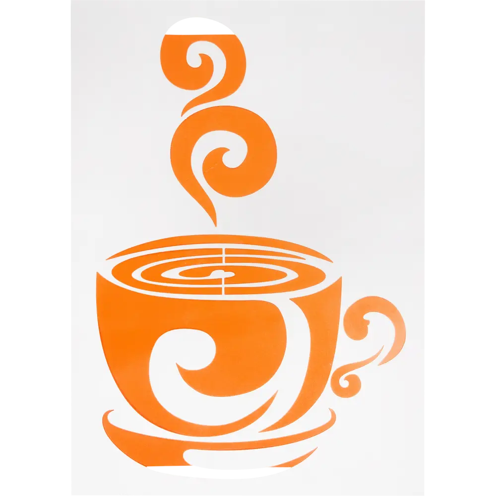 Трафарет самоклеящийся «Чашка» 25х35 см UNIBOB STLM-2056099