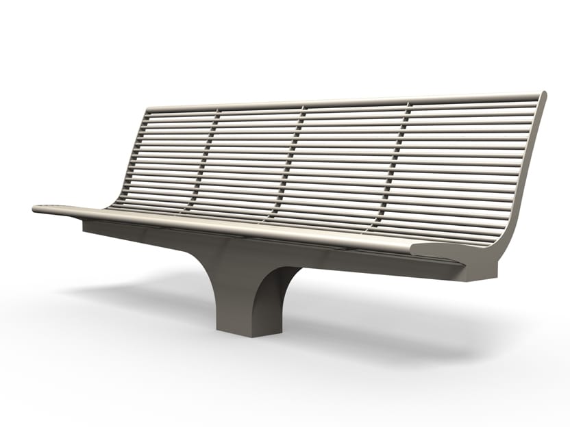 Скамья из нержавеющей стали со спинкой BENKERT BANKE Siardo ARCH-00120845 - Вид №3