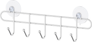 GHI 102 Планка с 5-ю крючками для крепления на вакуумных присосках 31,5 cm SORCOSA Deco