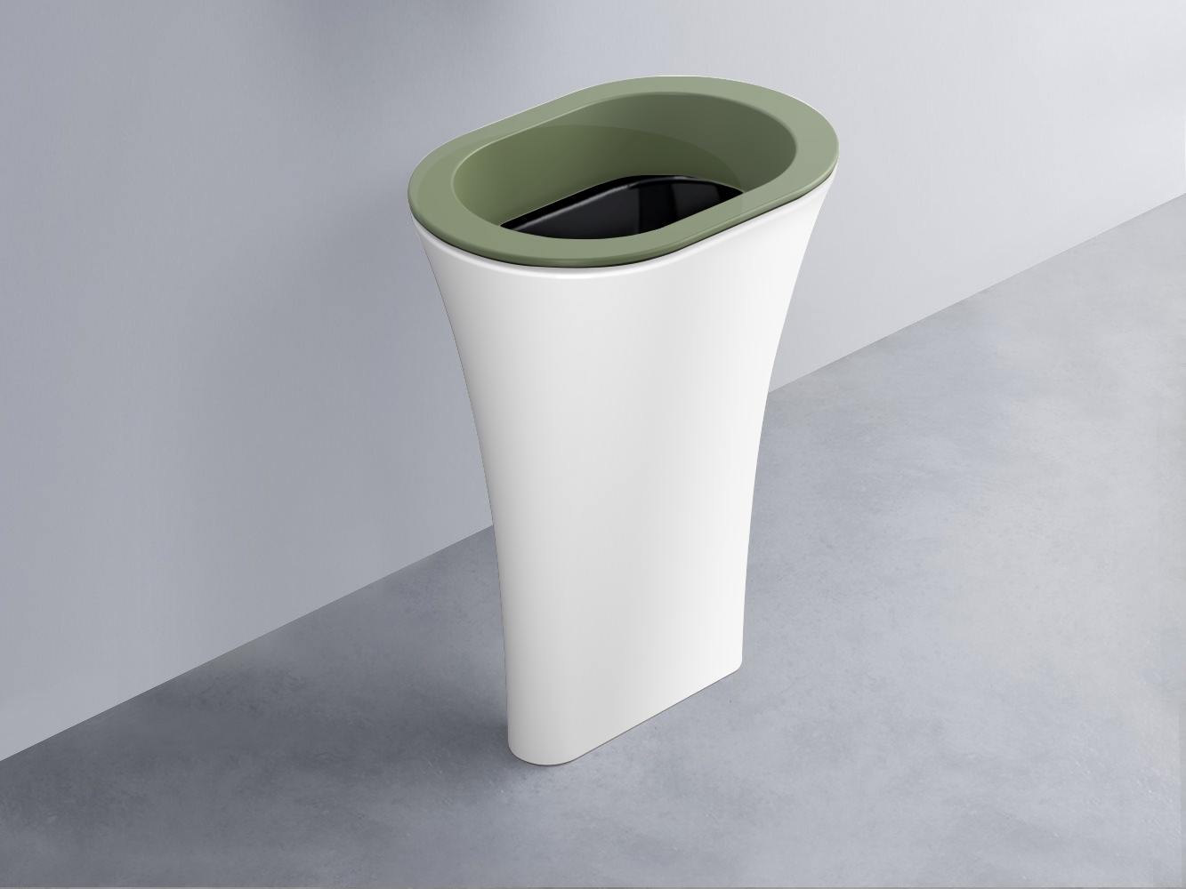 AMLA65-AG+AMPILO-N+AMCOLO-BL Раковина Amedeo Ovale отдельностоящая cielo Enjoy + Amedeo Ceramica Cielo
