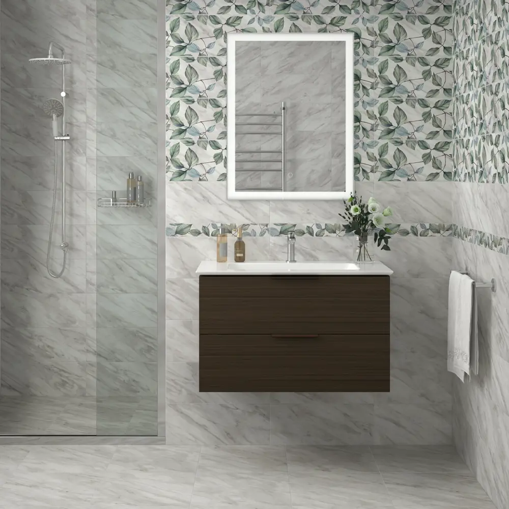 Бордюр настенный Kerama Marazzi Кремона VT/A588/7234 50x6.3 см матовый цвет белый зеленый синий 87653957 STLM-2010166 - Вид №5
