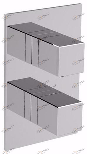 Rubinetteria Giulini Смеситель для душа на 2 отверстия с тарелкой Pablolux F8271