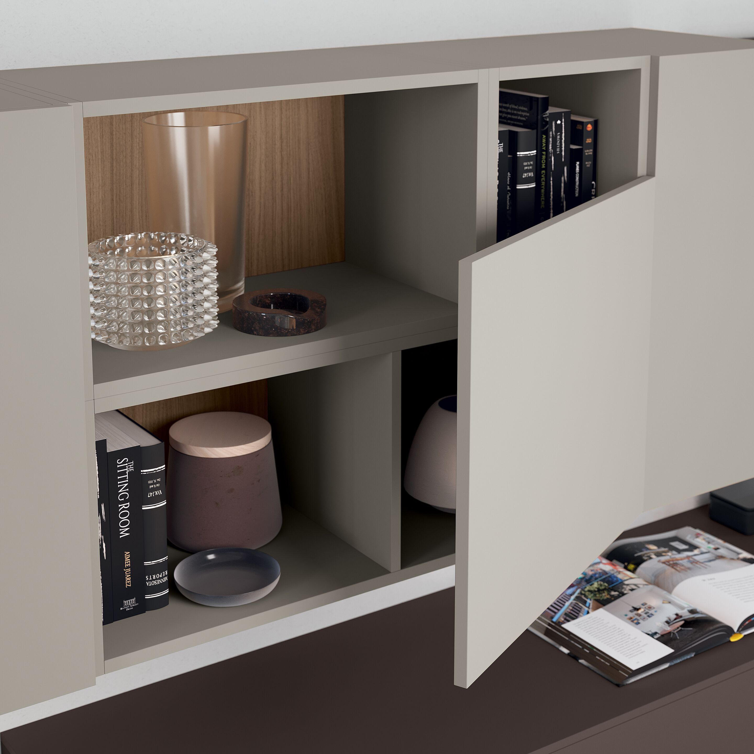 Деревянная секционная оборудованная стена Febal Casa DICIOTTO ARCH-00042839 - Вид №49