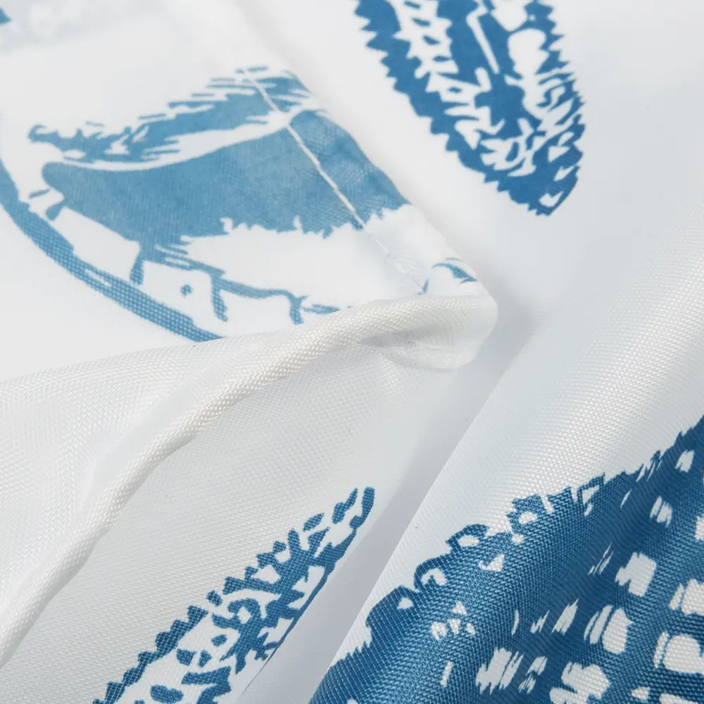 Штора для ванны Ocean, 180х200 см, полиэстер, цвет белый/синий BATH PLUS ШТОРЫ CHARME GREEN STLM-2127697 - Вид №3