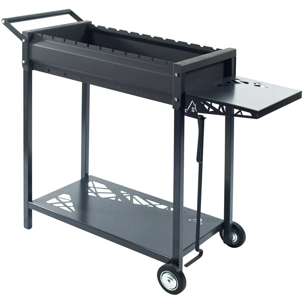 Мангал Дачный сезон Майский М-60 102x48x84 см сталь черный Santreyd STLM-2193701