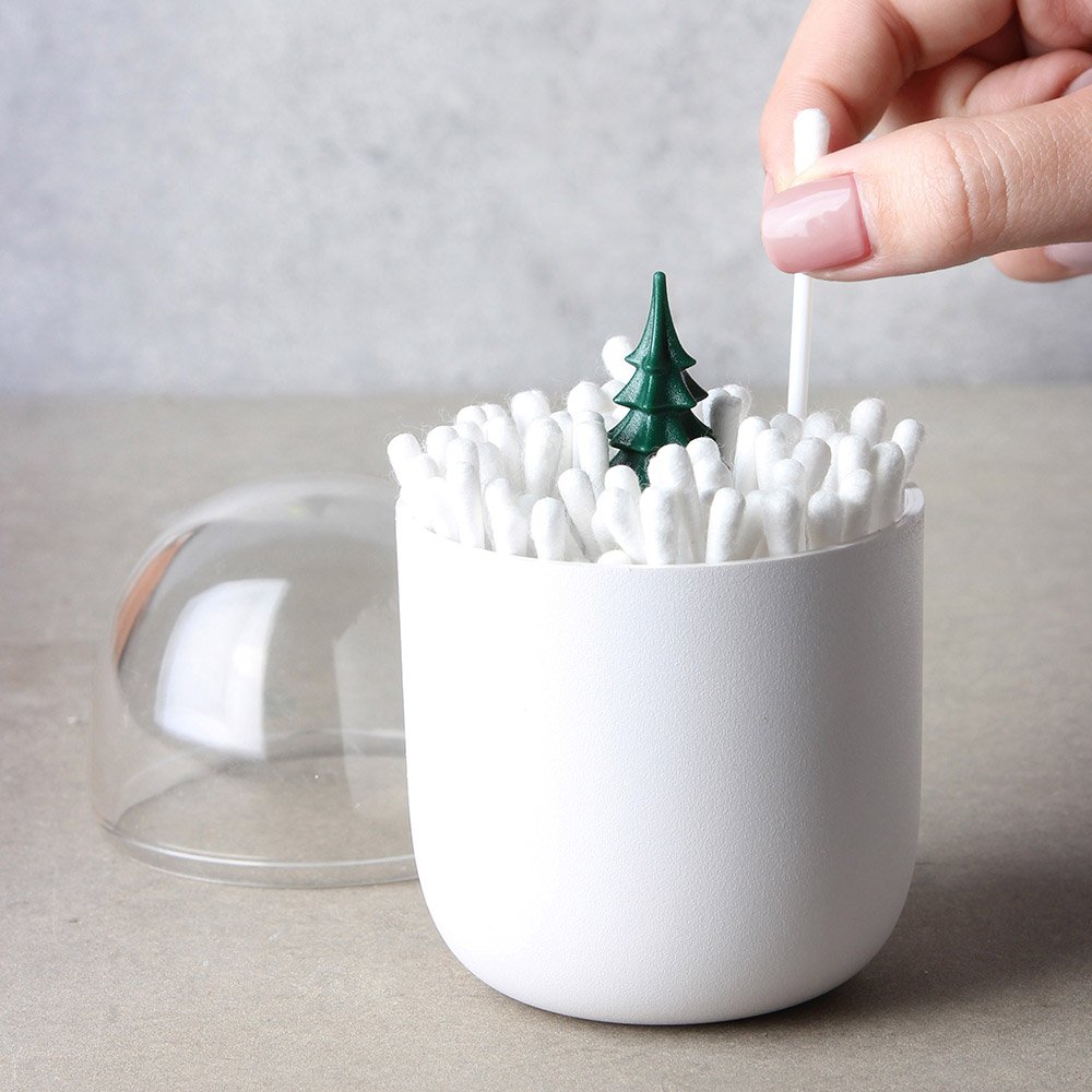 Контейнер для ватных палочек winter time QUALY  253538 Белый  - Вид №3