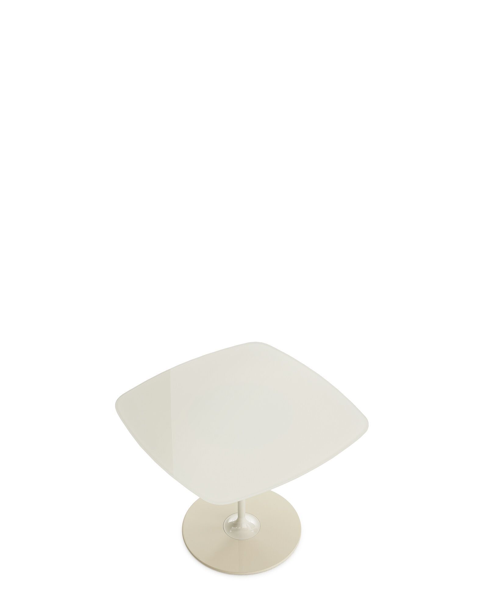 Квадратный журнальный столик с хрустальной столешницей и стальным основанием Kartell Тьерри ARCH-00101470 - Вид №19