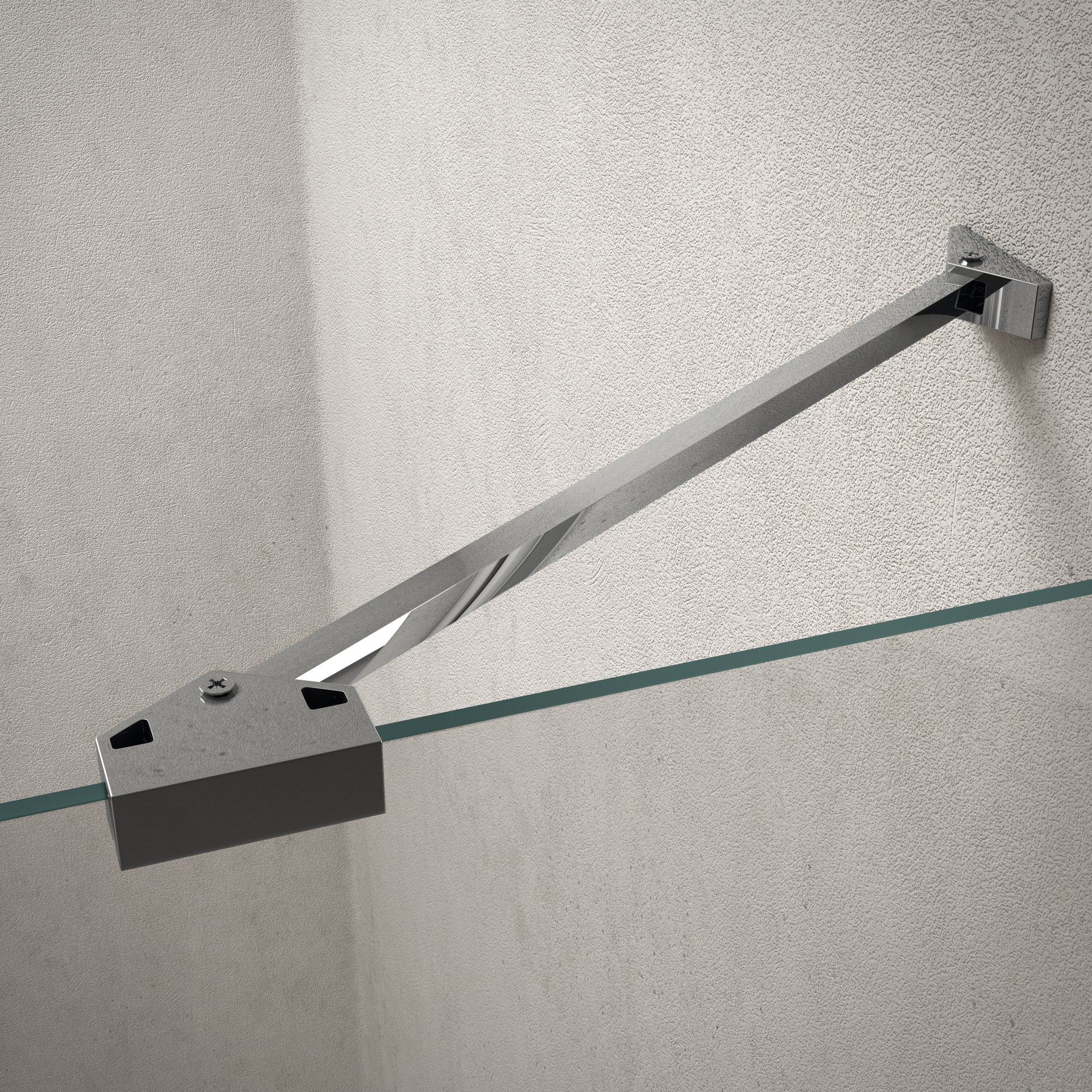 Стеклянная нишевая душевая кабина с распашной дверью INDA® Claire design ARCH-00069118 - Вид №6