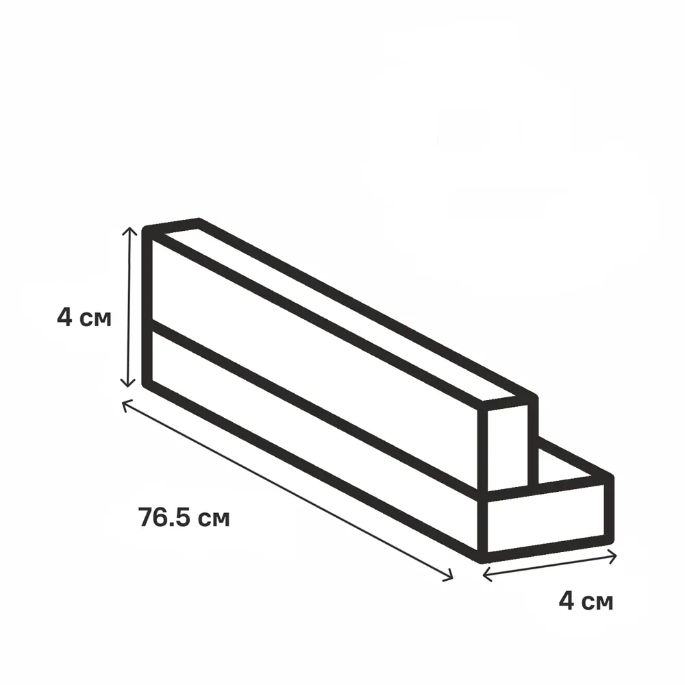 Угол для кухонного шкафа Ньюпорт 4x77-40 см KONSENSA МДФ цвет белый Ньюпорт белый STLM-2085107 - Вид №14
