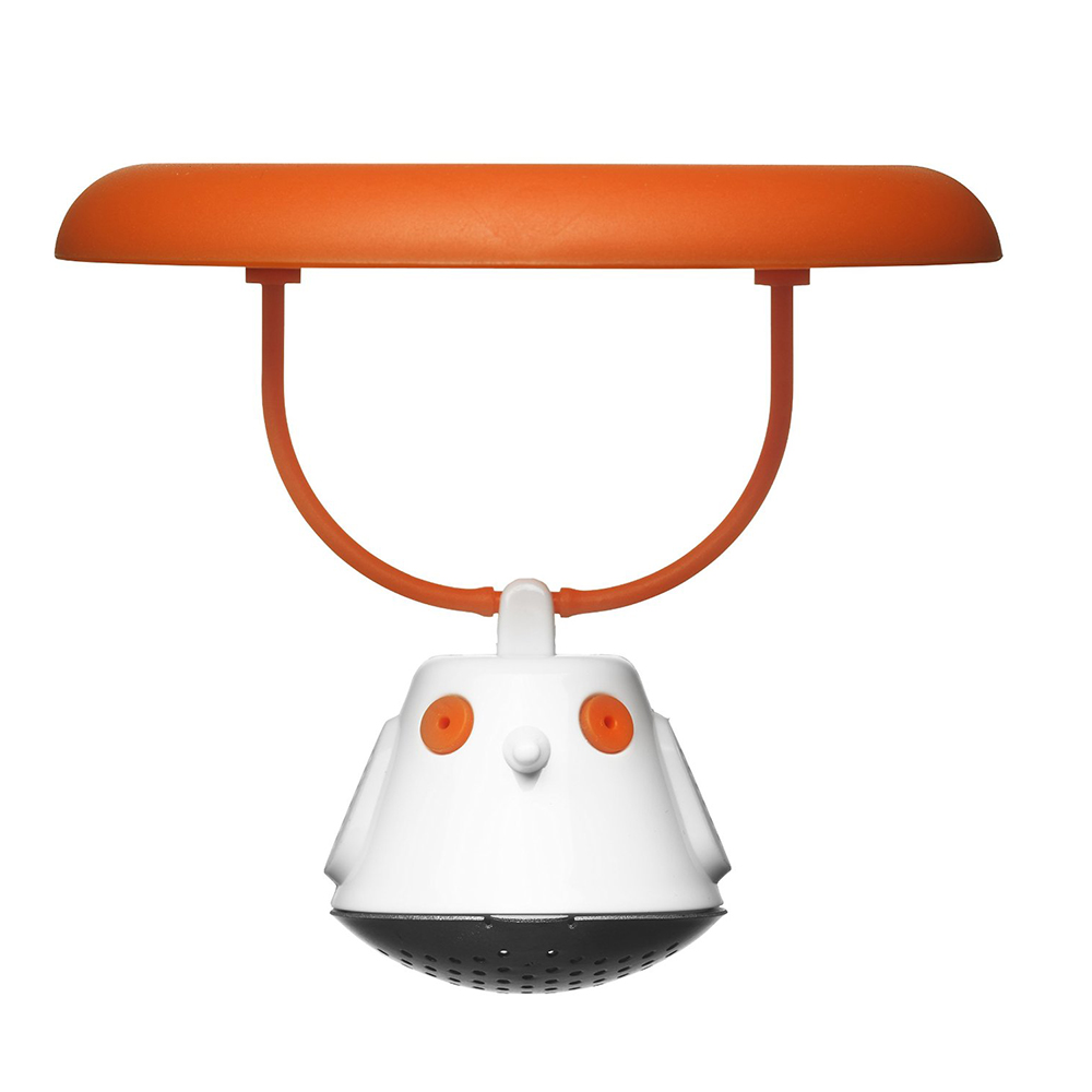 567395 Емкость для заваривания чая с крышкой birdie swing оранжевая QDO 