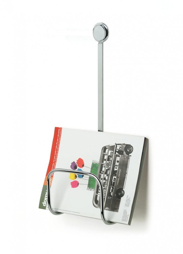 771OZIO(08) Stil Haus, стойка под журналы круглой формы, цвет хром 