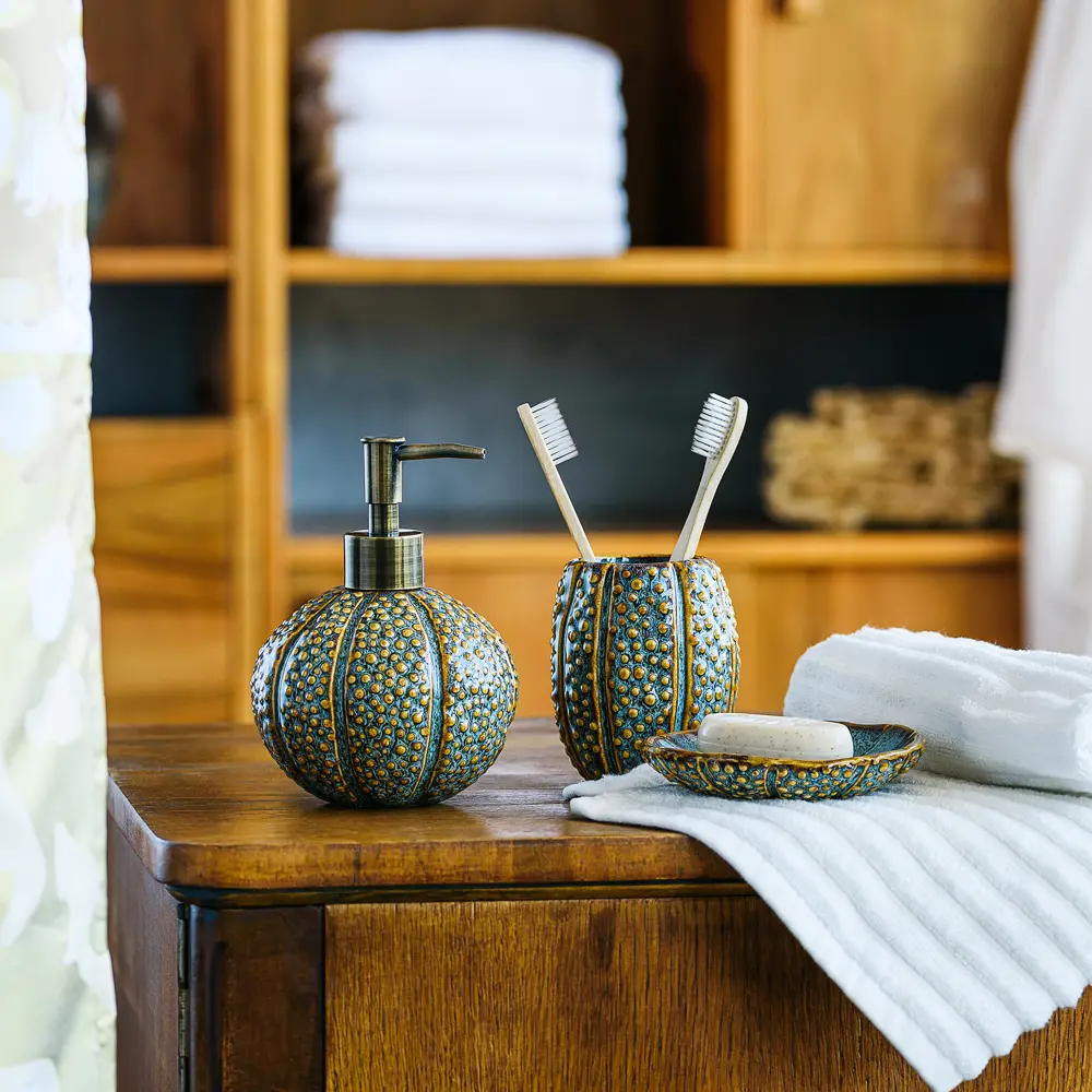 Мыльница Mare керамика цвет голубой-коричневый Santreyd STLM-2064228 - Вид №7