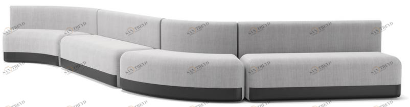 Viccarbe Модульный диван из ткани Season sun-id-1511971