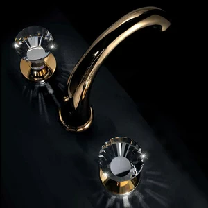 Смеситель на 3 отверстия для раковины с клапаном клик-клак 72.075 MG MAIER ARTIK