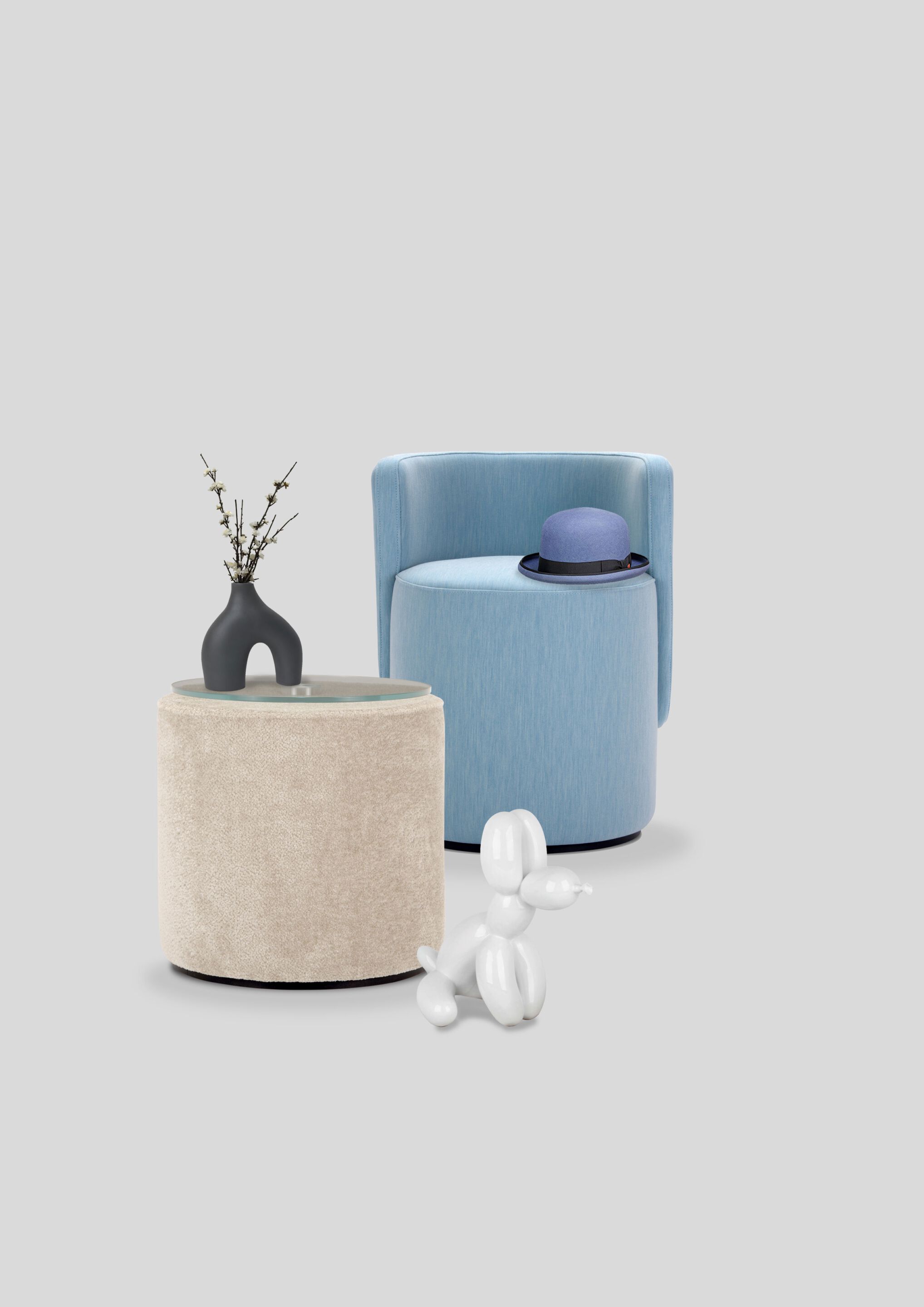 Круглый пуф из ткани Adrenalina Boll ARCH-00134645 - Вид №2