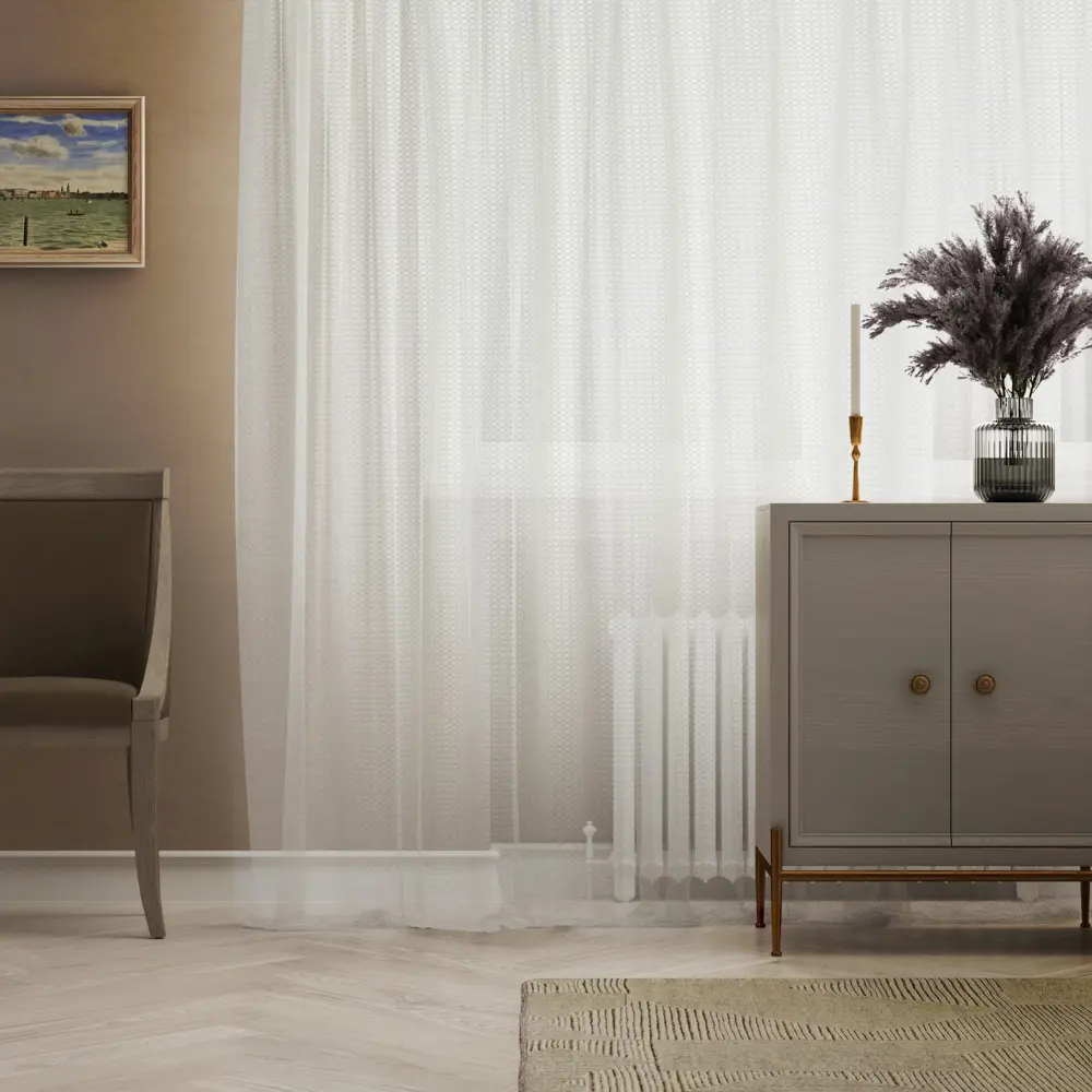 Тюль на ленте Inspire Witold 250x280 см цвет белый 86255182 STLM-2118839 