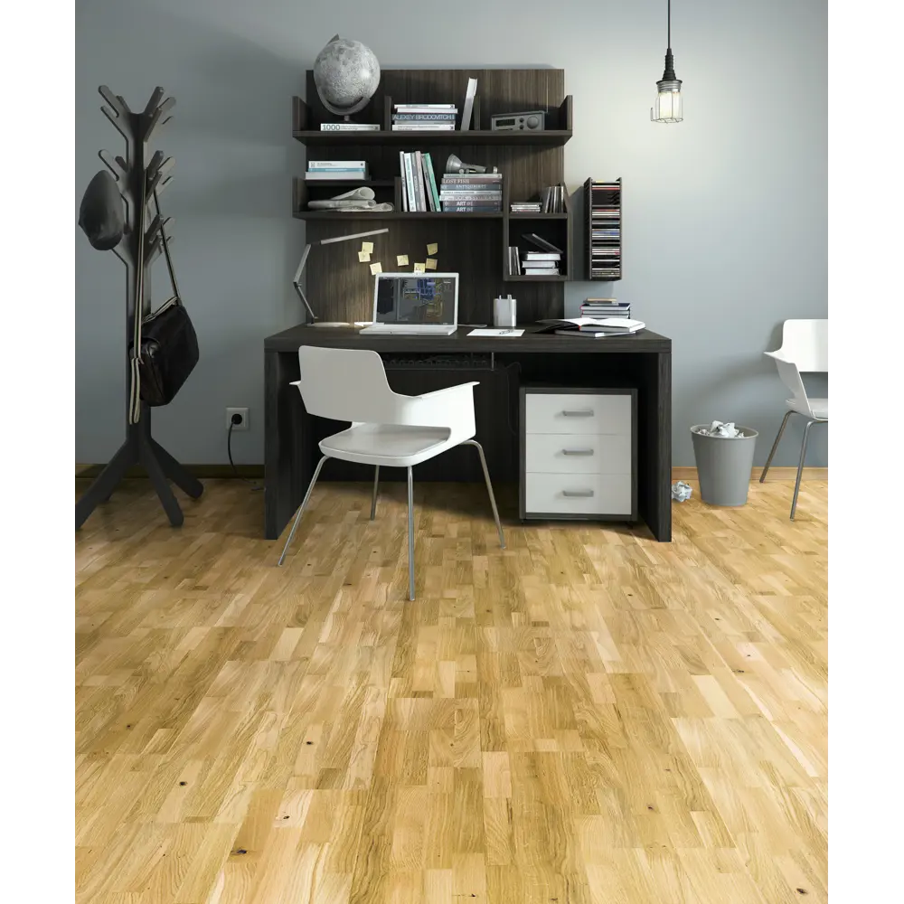 Паркетная доска четырёхполосная «Дуб Престиж ВК» лак 1.58 м² Barlinek STLM-2083017 - Вид №8