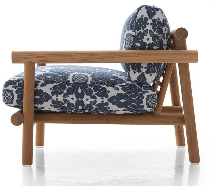 B&B Italia Outdoor Садовое кресло из ткани с подлокотниками Ayana sun-id-1441291 - Вид №1