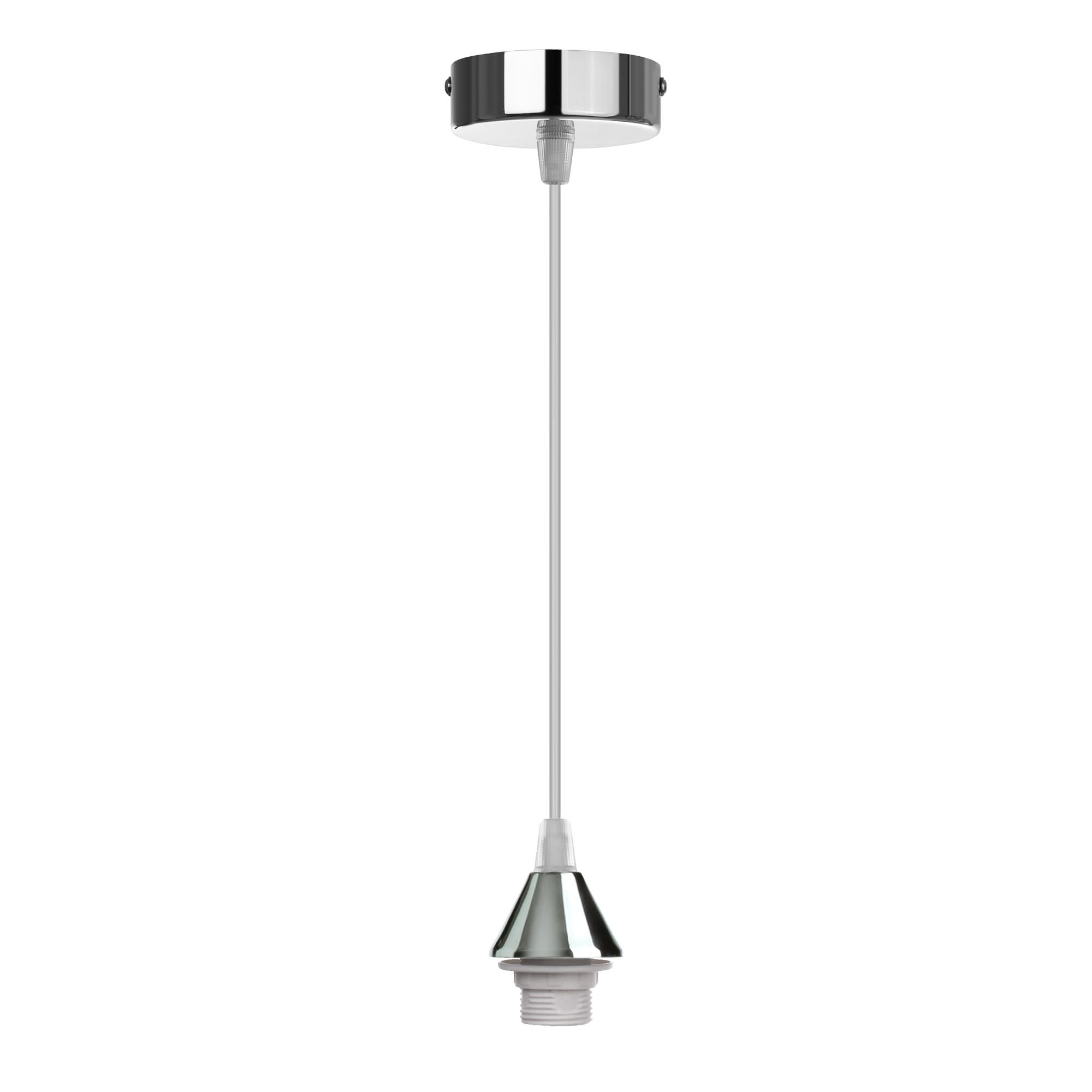 18212845 Подвесной светильник круглый 1xE27х75Вт, металл, хром Santreyd 