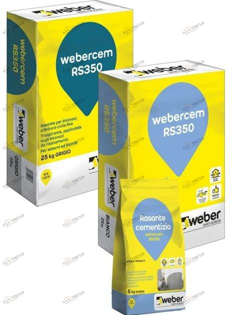 Saint-Gobain Weber Разглаживающий состав для штукатурки с гражданской отделкой для внутренних и наружных работ Webercem sun-id-1491821