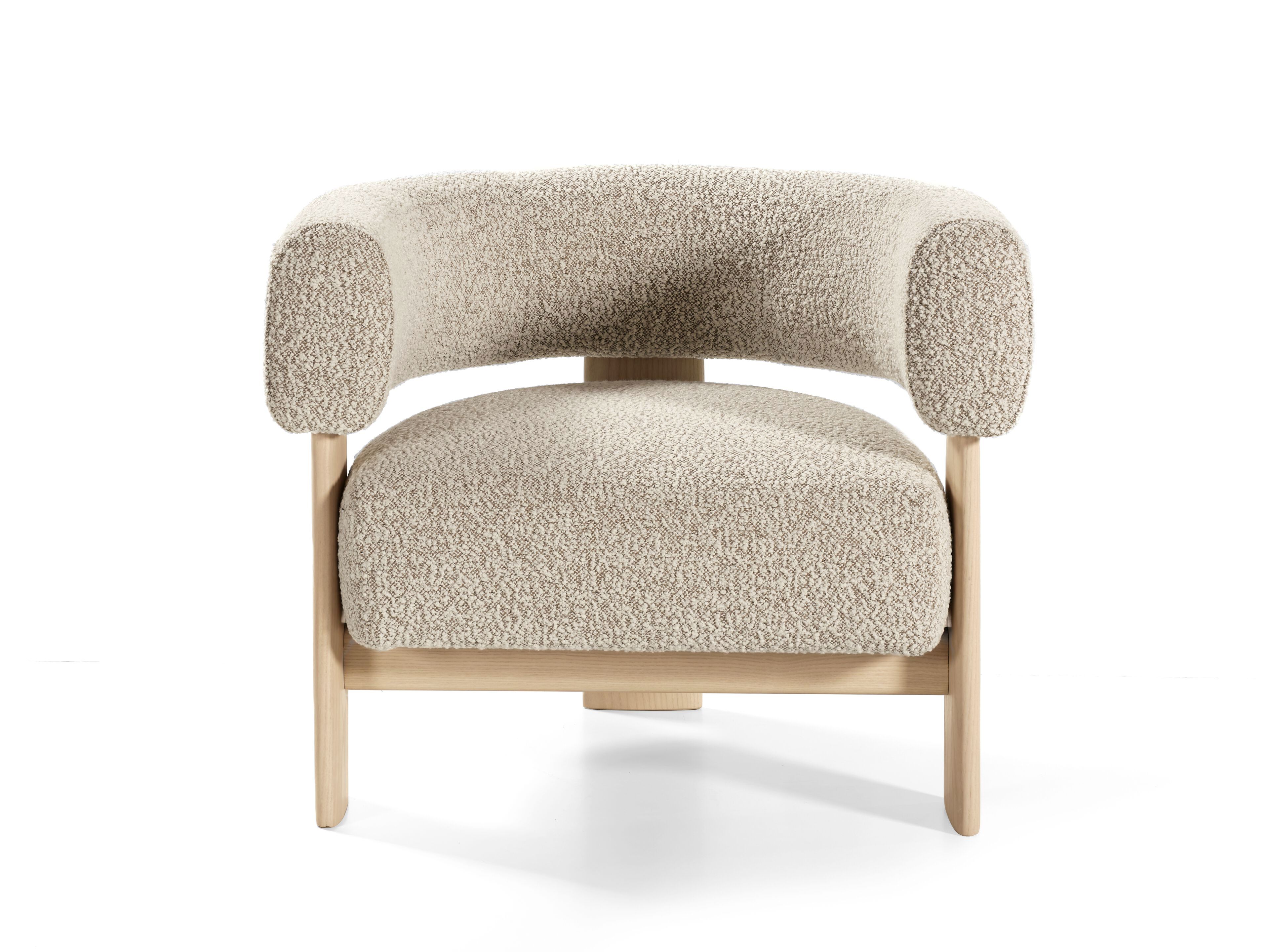 Тканевое кресло с подлокотниками Naturedesign Home ARCH-00076460