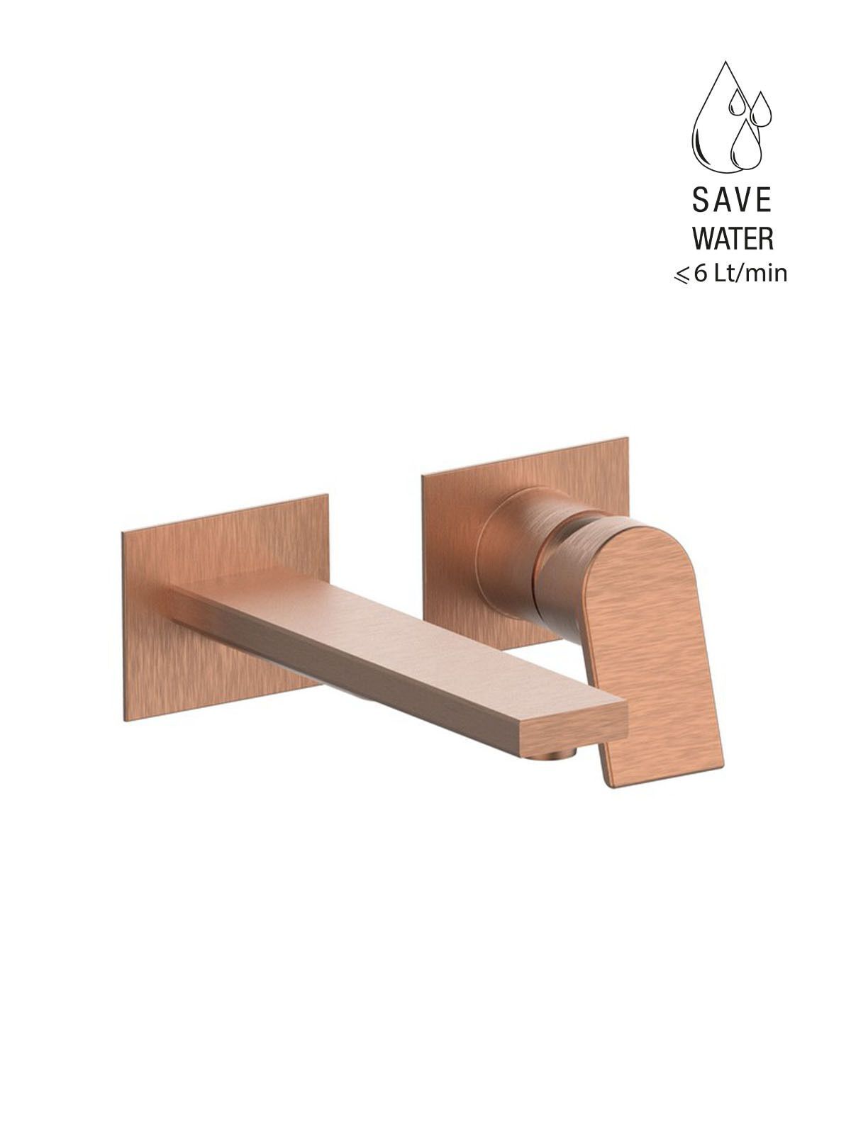 Настенный смеситель для раковины без слива с ограничителем расхода Rubinetterie Frattini Gintonic ARCH-00042556 - Вид №7