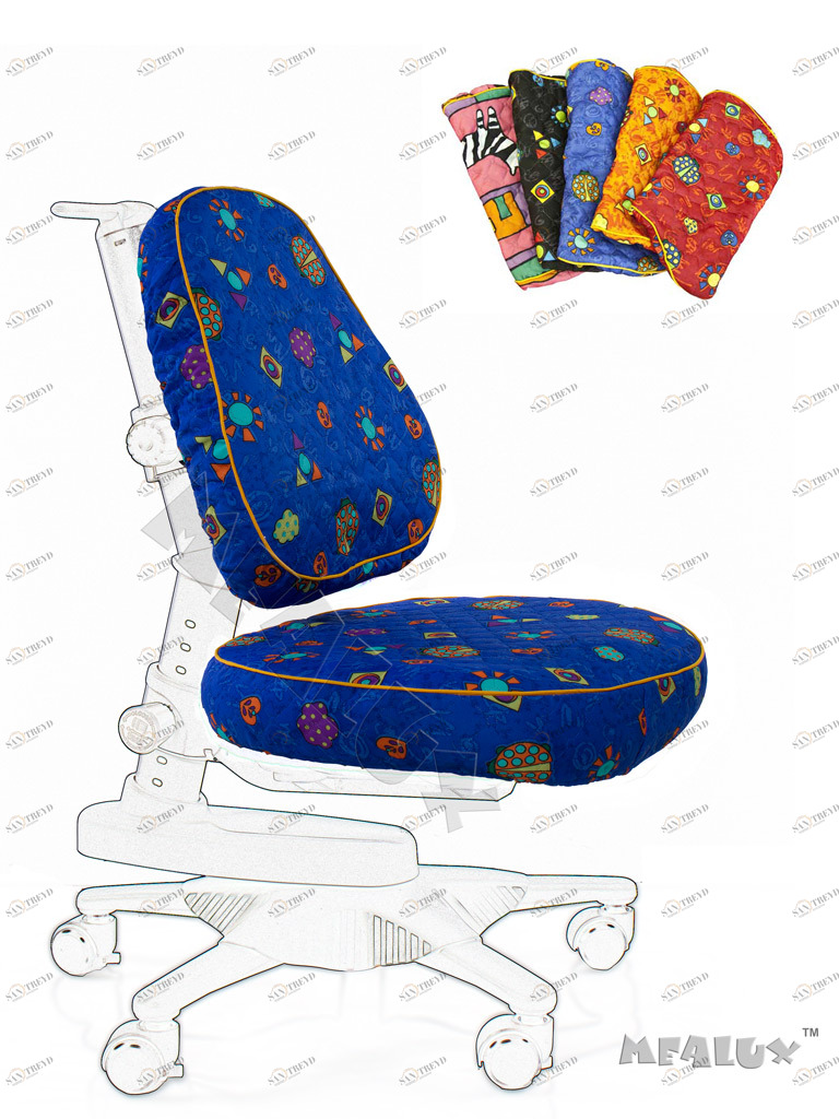 Чехол для кресла Newton/Match синий с жучками COMF-PRO  261271 Синий Santreyd 