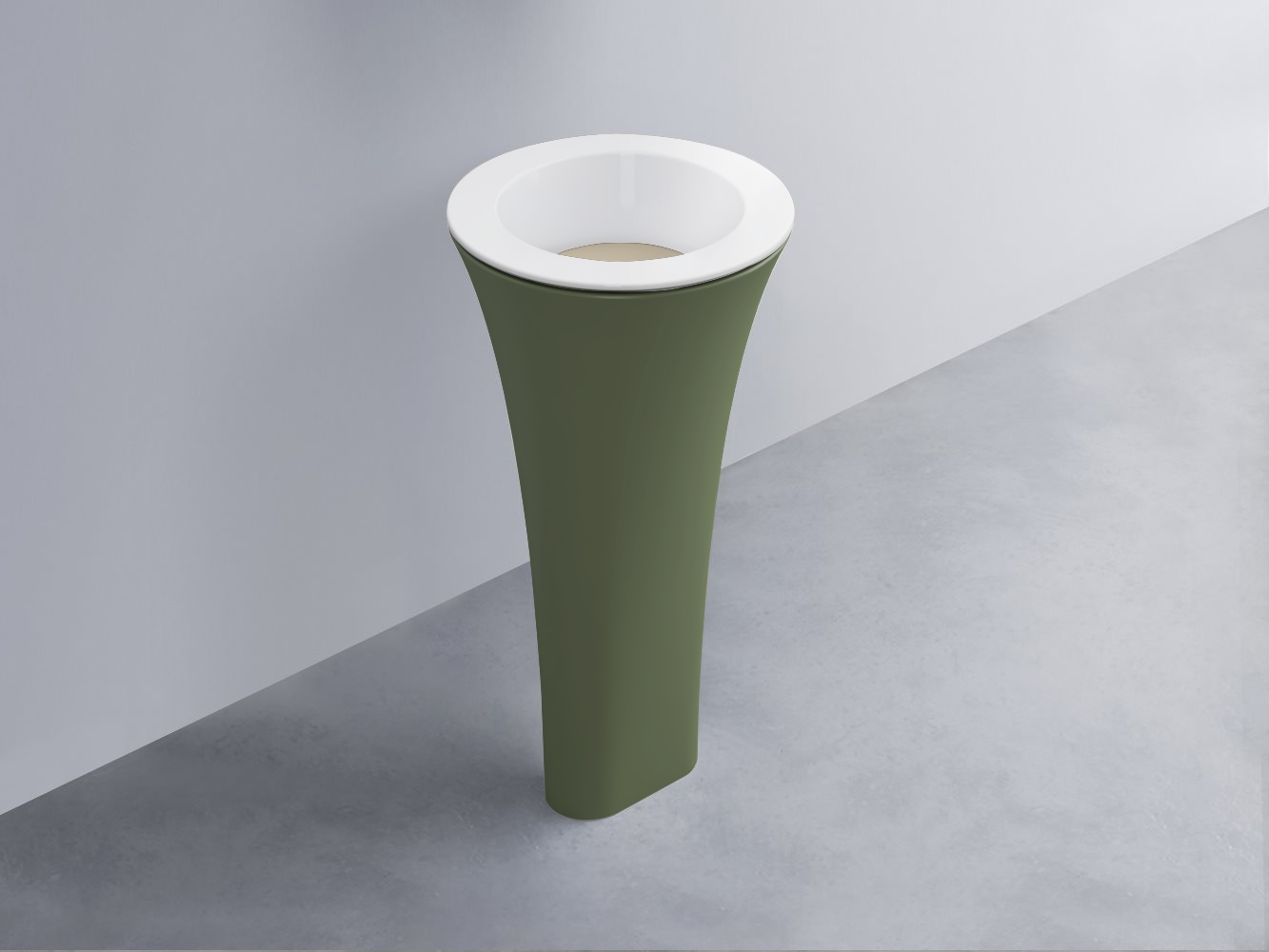 AMLA45-BL+AMPILT-LN+AMCOLT-AG Раковина Amedeo Tondo отдельностоящая cielo Enjoy + Amedeo Ceramica Cielo