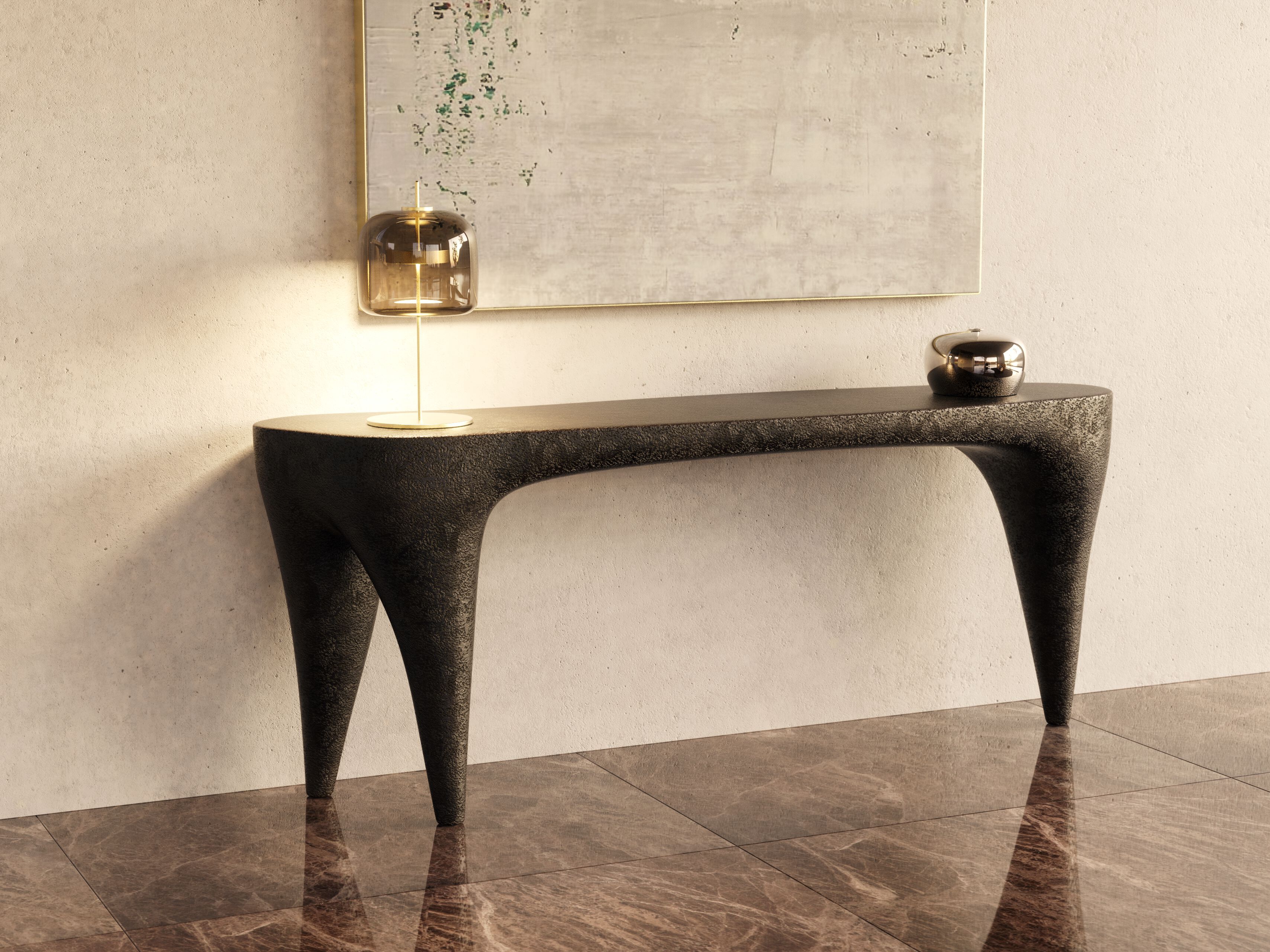 Консоль из стекловолокна GANSK слоновая кость ARCH-00098139 - Вид №1