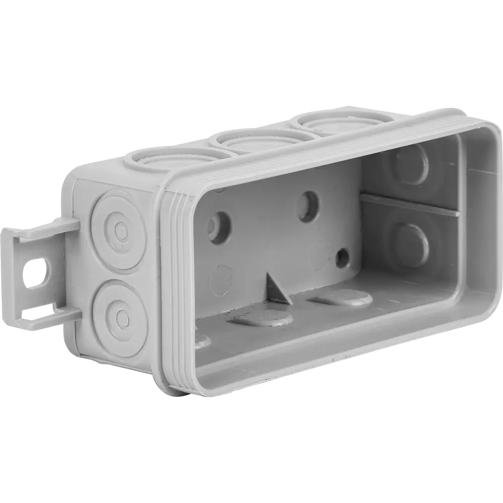 Распределительная коробка открытая Mirkl D 90x42x40 мм 10 вводов IP56 цвет серый Santreyd STLM-2055459 - Вид №1