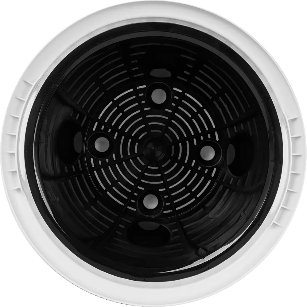 Кашпо для цветов Ingreen Rattan ø38 h37.8 см v30 л пластик белоснежный жасмин STLM-2004784 - Вид №3