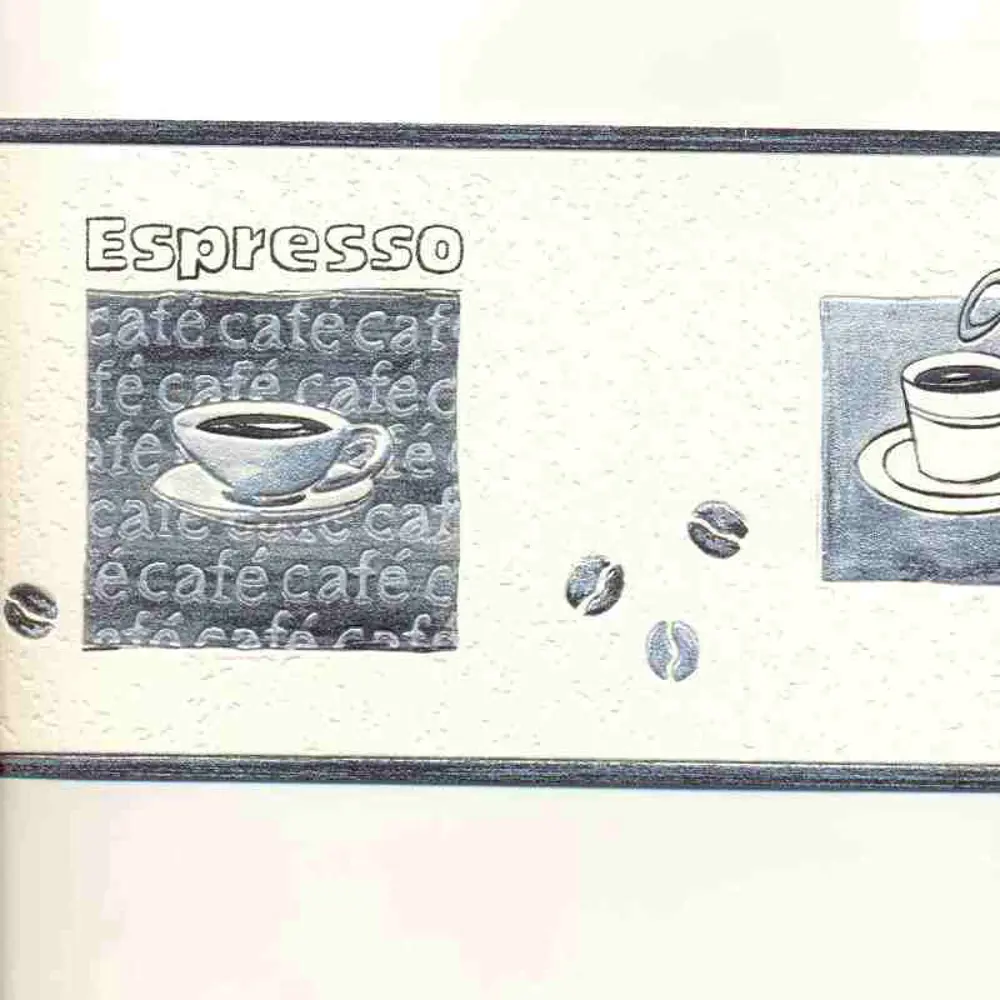 Бордюр виниловый 0,13х5 м, эспрессо, серый Rasch STLM-2139385