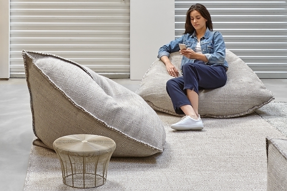 073928 Пуф Taupe GAN Sail - Вид №1