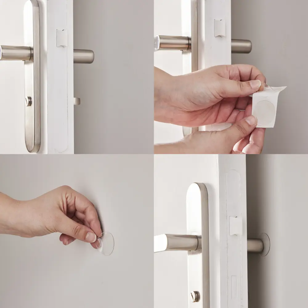 Накладки Standers 22 мм ПВХ круглые прозрачные 8 шт STLM-2101111 - Вид №3