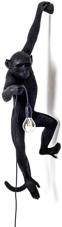 Seletti Настенный светильник из смолы The monkey lamp black sun-id-1477034 - Вид №2