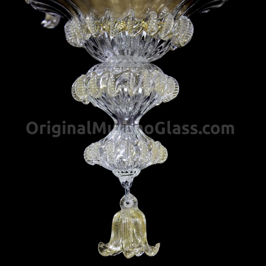 1127 ORIGINALMURANOGLASS Люстра Золотой Тюльпан - Флорал - муранское стекло OMG  см CLASSICO - Вид №1