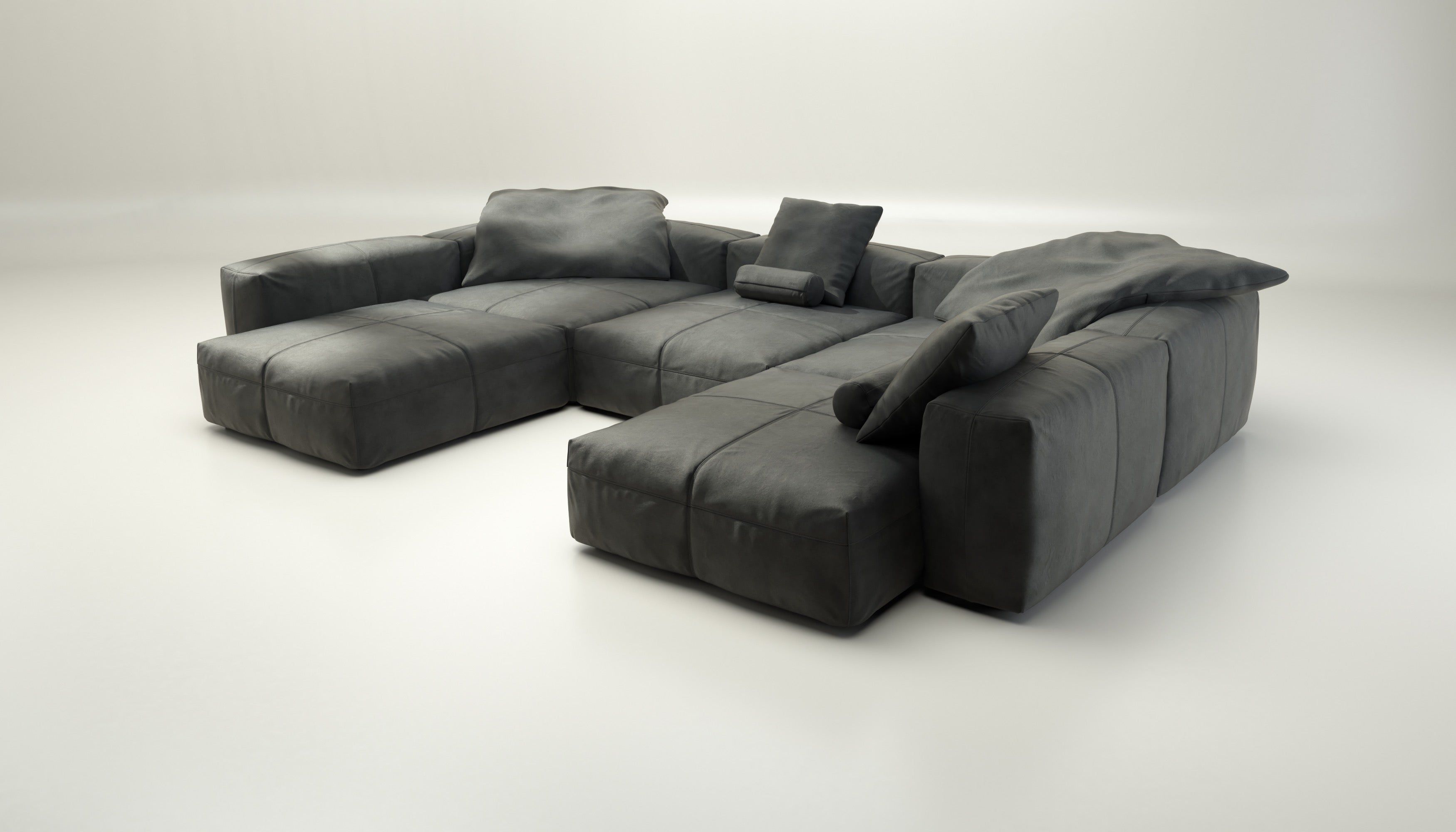 Кожаный модульный диван vetsak Leather ARCH-00148356 - Вид №10