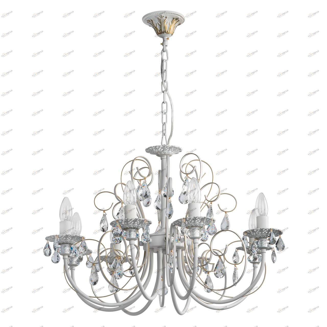 Подвесная люстра MW-Light Свеча 301015308 белая MW-LIGHT ДИЗАЙНЕРСКИЕ, СВЕЧА 188134 Белый 